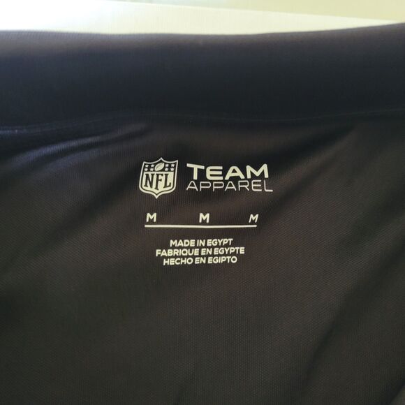 Los Angeles Rams Polo Shirt Men’s Medium NFL Team Apparel Black Golf Polo - Picture 3 of 9